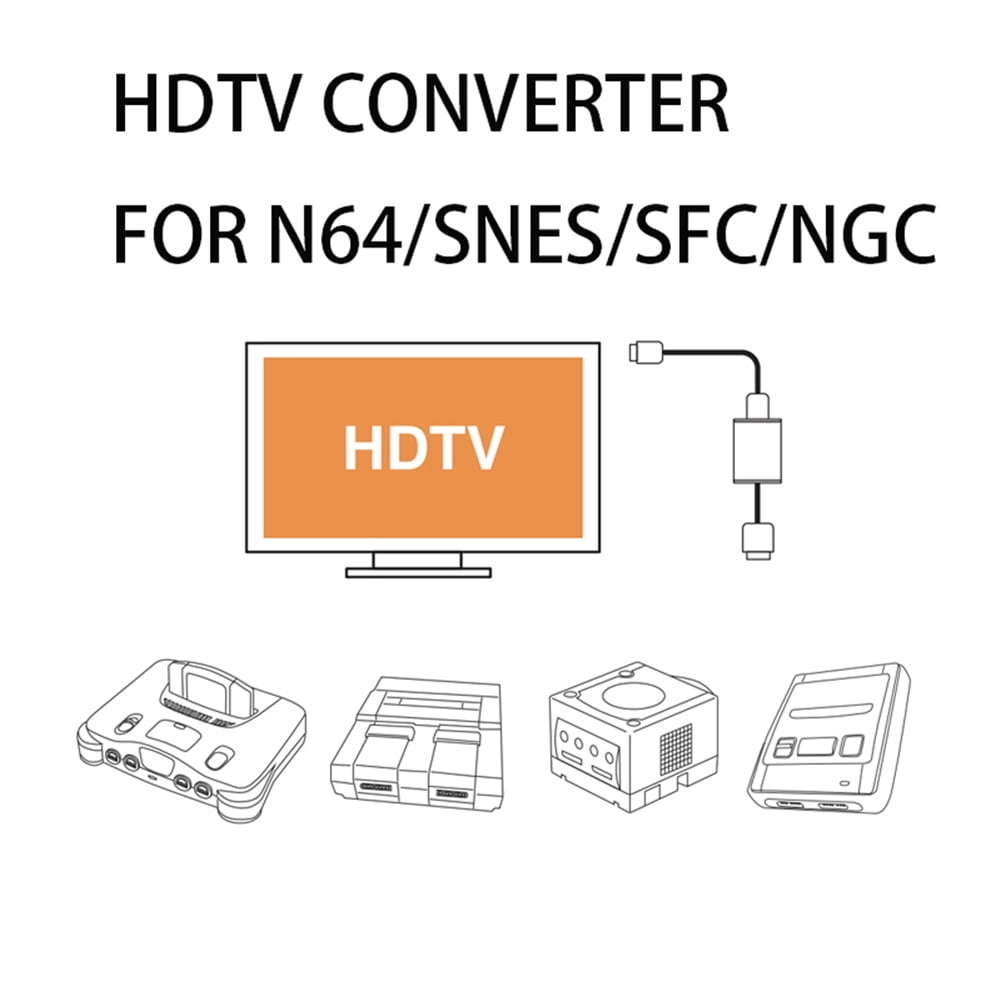 1080P NGC N64 SNES to Converter Plug and Play N64 / GameCube / SNES to HDMI