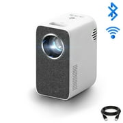 FLZEN L1 Short-Throw 1080p 1080P Home Theatre Video Projector, White