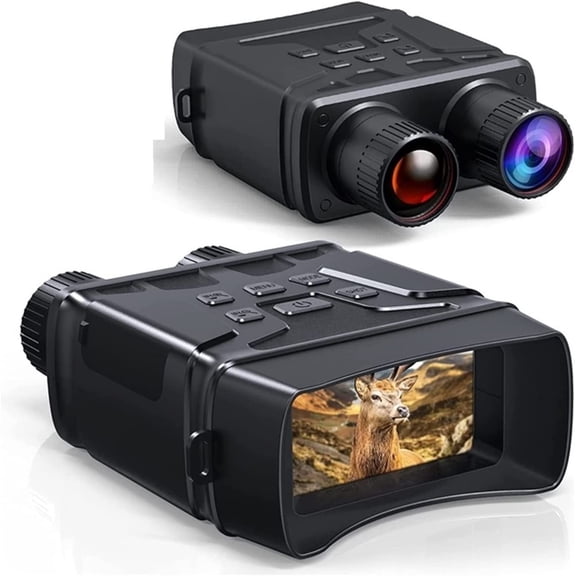 1080P Night Vision Binoculars Binoculars Night Vision Device R6 850nm Infrared 5X Digital Zoom Hunting Telescope Outdoor Day Night Dual Use 300m Electronics