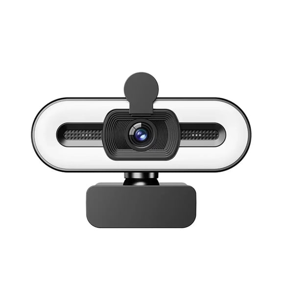 1080P PC Laptop for Computer PC Web Camwith Microphone with Light Webcam Auto Live Streaming Flexible Webcam