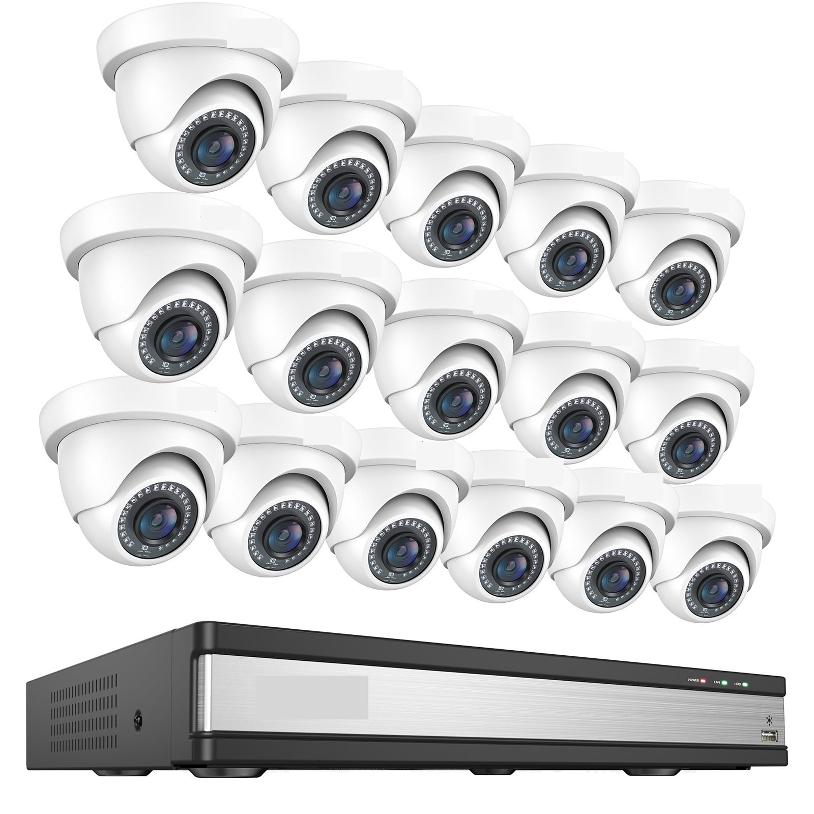 1080P Security Camera System 2MP 16CH H265 DVR Kit Motion Detection