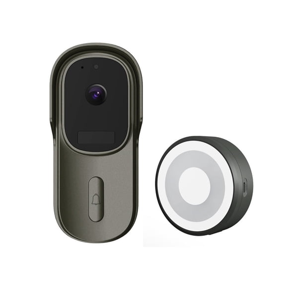 1080P Smart WiFi Doorbell with Wide View Tuya Smart Life APP IP65 Waterproof Audio Video Intercom Doorbell 2MP
