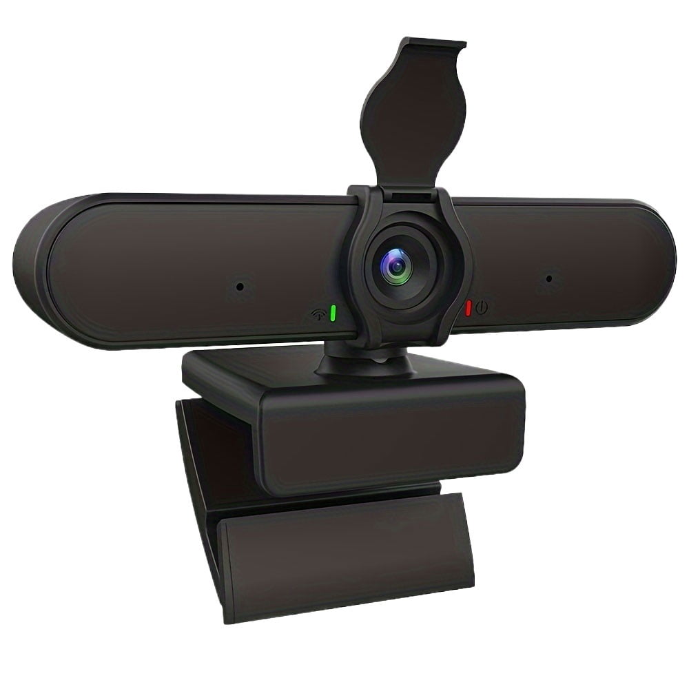 1080P USB Webcam with Privacy Cover, Tripod, WideAngle, 360° Rotation,  and Play for Zoom, Streaming, Video Calls