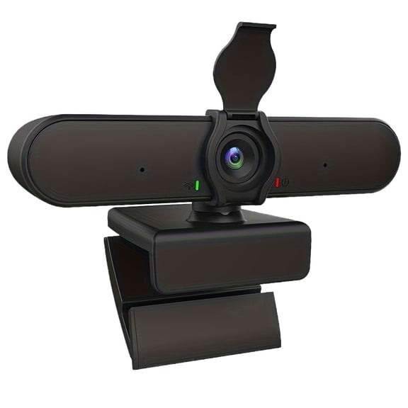 1080P USB Webcam with Privacy Cover, Tripod, WideAngle, 360 Rotation, and Play for Zoom, Streaming, Video Calls