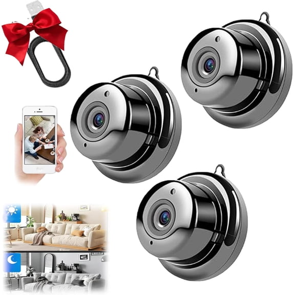 1080P Ultra-Invisible Wireless Mini Security Camera No-Plug WiFi Indoor Surveillance Cam for Pet Elder Home Safety with Night Vision