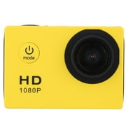 1080P Underwater Sports DV Camera, Waterproof Diving Camera   30M Waterproof, Wide-Angle LensYellow
