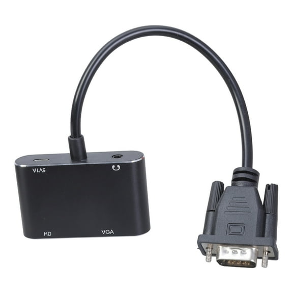 1080P VGA Splitter VGA to VGA Adapter with Two Interfaces and Sound for Connectivitys