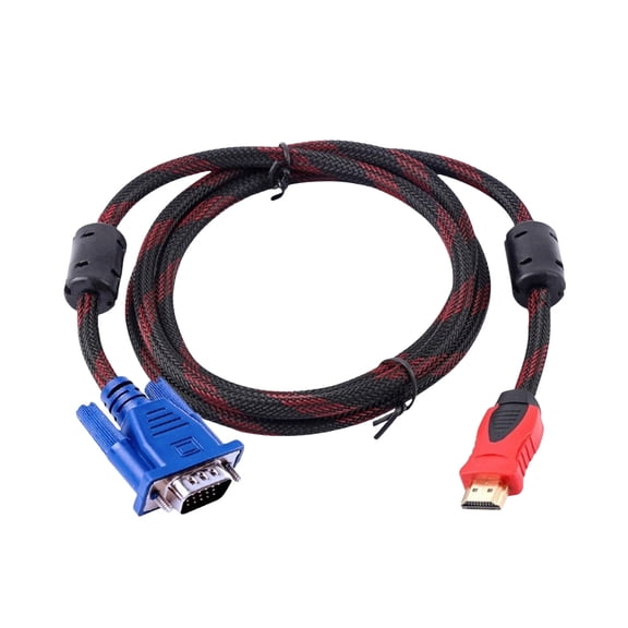 1080P Video Cables Adapter Cable Quick Connection 19pin Interfaces Male to VGA Male Cable Cord for Computer Laptop PC