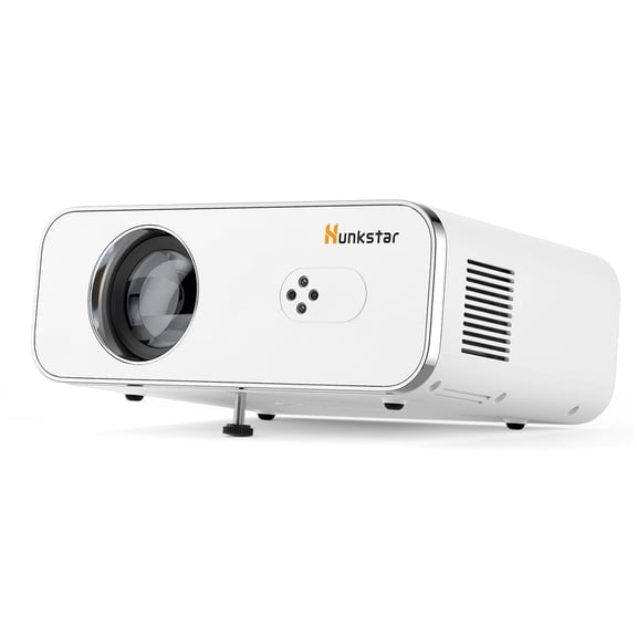 1080P Video Projector with 10W Speakers, HDR1O& 1000 ANSI with Hidden Bracket, Auto Focus & 6D Keystone , 4K Video Projector with WiFi 6 & Bluetooth Projector Support Android 9.0P3s for Home