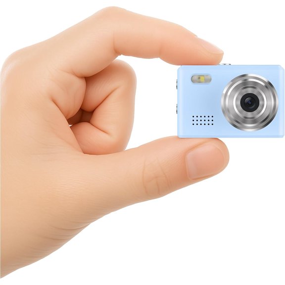 1080P Video Recorder, 0.96" Display, 64GB, Long Life, Compact Cameras, Ultra-Portable Camcorder for Travel Study Recording, Ideal , Blue