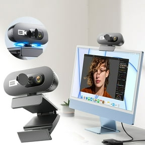 1080P Webcam with Microphone, Web Camera, 2 Mics Streaming Webcam, 90掳FOV Computer Camera, Plug and Play USB Webcam for Online Calling/Conferencing, Zoom/Skype/Facetime/YouTube, Laptop/PC