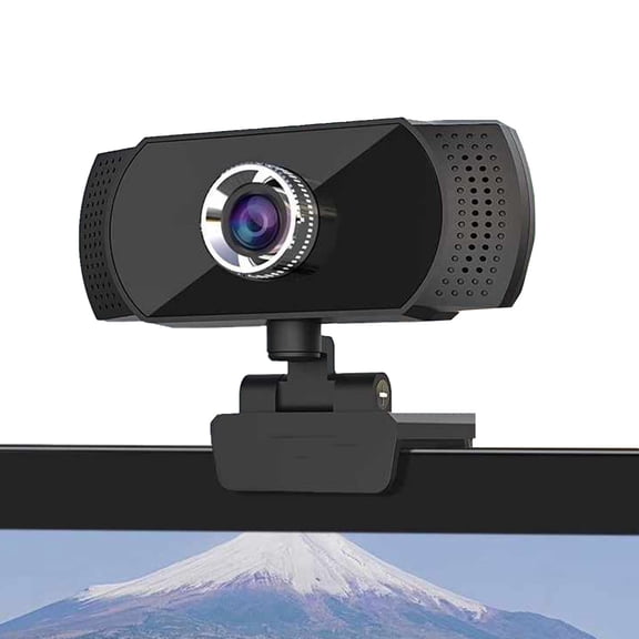 1080P Webcam With Microphone Streaming Webcam, Manual Focus, Plug And Play, Noise-Canceling Microphone, For Creators, Podcasters, Meetings