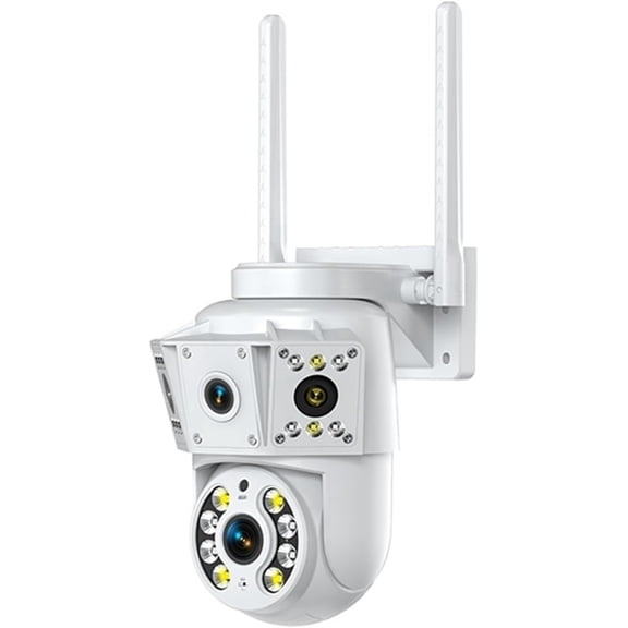 1080P WiFi Camera Outdoor Multi Lens Surveillance Camera, Two Way Intercom Night Vision Baby Monitor