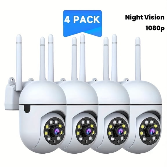 1080P WiFi Security Camera with Color Night Vision, AI Motion Tracking, Two-Way Audio, App Control for Home/Office, Child/Pet/Elderly Monitoring, USB Powered