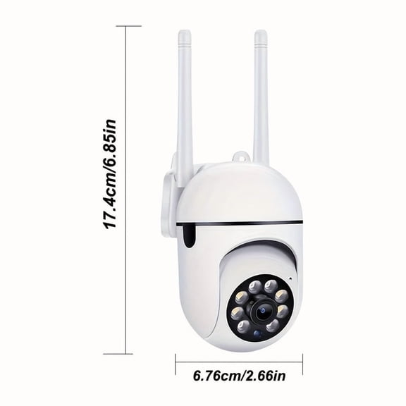 1080P WiFi Security Camera | YI Smart App Control, PTZ Pan-Tilt-Zoom | Wall-Mountable, Night Vision LED | Motion-Activated Audio Alerts, 2MP Color, 2-Way Audio