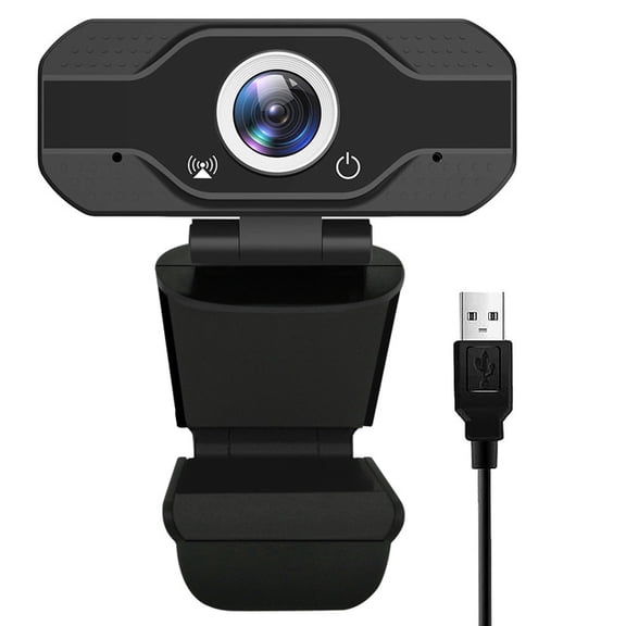 1080P Wide Angle USB Webcam with Microphone, Driver-Free Camera for Live Streaming