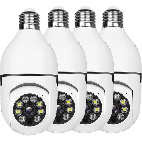 1080P Wireless Outdoor Security Camera, PTZ WiFi Surveillance Camera with Motion Detection, Two-Way Audio, Night Vision, Remote Viewing, Weather-Resistant Home Security Camera 4Pack