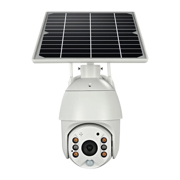 1080P Wireless Solar Panel Security Camera, Colorful Night Vision, IP66 Waterproof, Chargeable Plug in Human Pir Detection, Bidirectional Audio, Remote Access