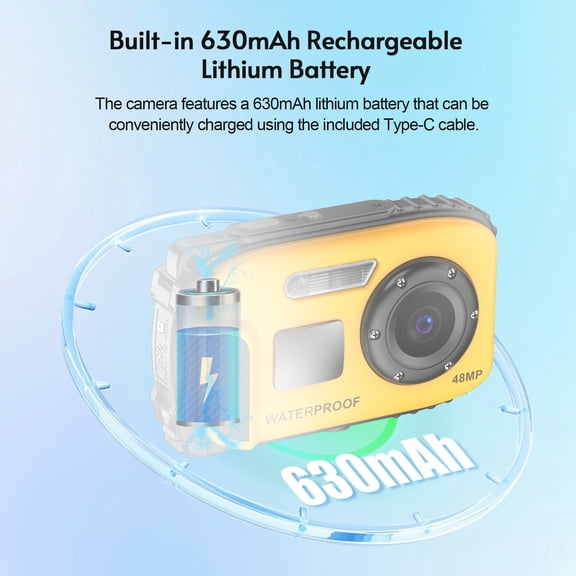 1080P digital Camera 1080P Digital Camera, 48MP Digital Video Camera 2.4 Inch IPS Screen Auto Focus 16X Digital Zoom Camera for Kids Student