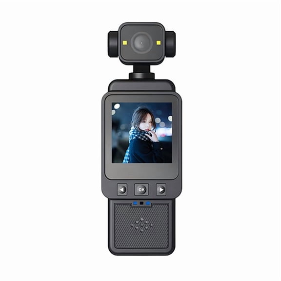 1080p Handheld Pocket Camera 180  Rotating Mini Portable Anti-Shake Camera Wearable Wifi Sports Camera Cycling Recorder,1 x Pocket Camera 1 x USB Cable 1 x Chinese and English instruction manual