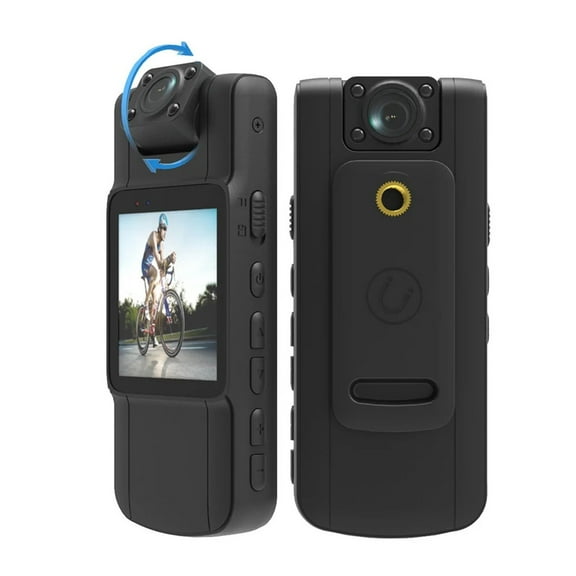 1080p Mini Body Camera Video Camera Angle 180°Lens Rotatable With For Daily Record Service Conference ,Ultra-HD Quality