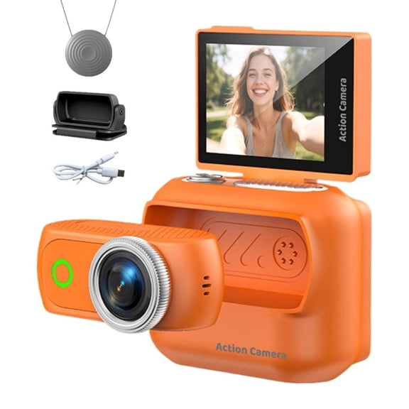 1080p Mini Thumb Action Camera, Mini Body Pov Camera With Wifi & App Control, Magnetic Wearable Hands-free Video Recorder, Mount Anywhere for Travel,vlogging,cycling, Skiing,recording
