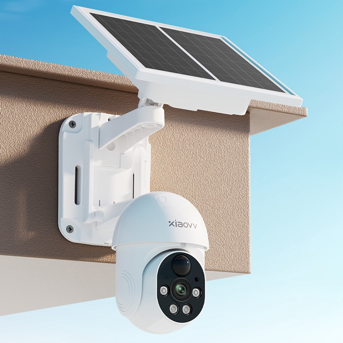 Image showcasing 1080p WiFi Wireless Solar Security Camera - 360° PTZ, Battery Powered ...