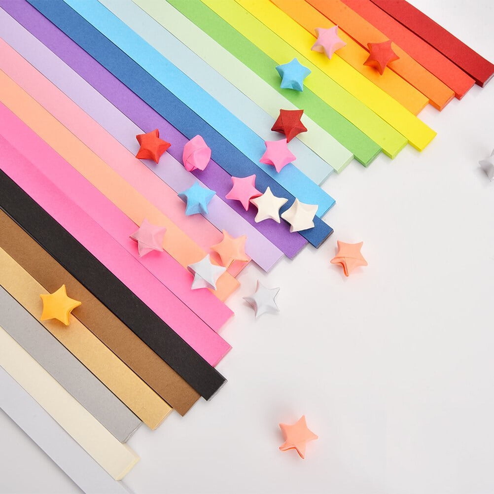 540 Pieces/Pack Origami Star Paper Strips DIY Birthday Gift Pressure Relief  Game Great Wishes Lucky Star Paper Strips 