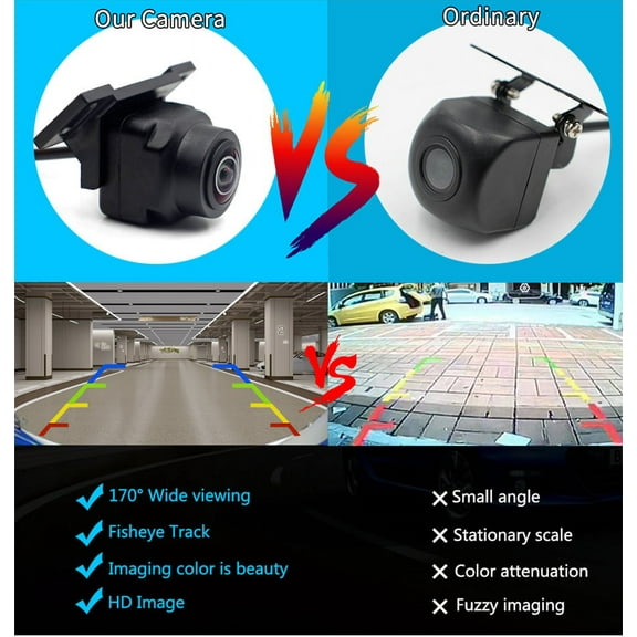 1080x720P 170 NTSC Fisheye Lens Car Rear View Reverse Backup Rear View Camera