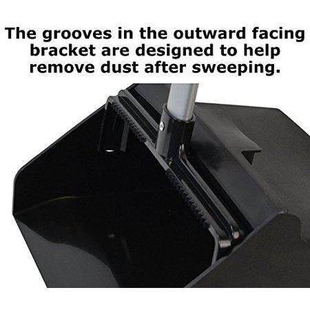 1085 Commercial Lobby Dustpan Upright, Aluminum Handle, 37” Length, Black