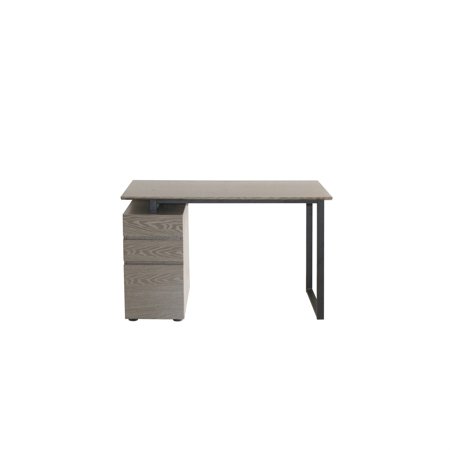 1085UFOGrey Desk with Filing Drawers