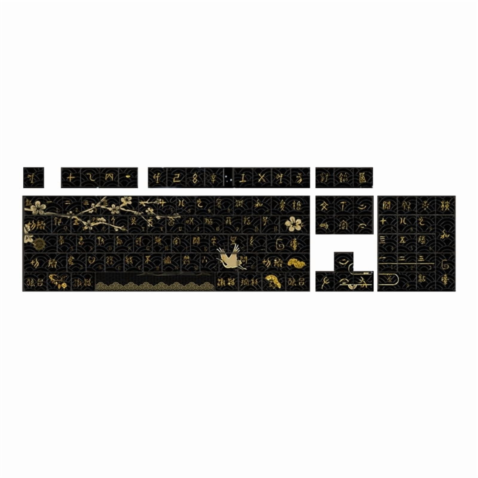 108Keys Dawn Theme Keycap Cherry Profile PBT Dye Subbed Keycaps for Switches Mechanical Keyboards
