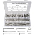 thumbnail image 1 of 108PCS 1/4" Hex Lag Bolts Wood Screws Assorted Set & Washers, Self Tapping Flat Screws for Wood, Deck, Industrial, 1" 1-1/4" 1-1/2" 2" 2-1/2" 3" 3-1/2" 4", 1 of 7