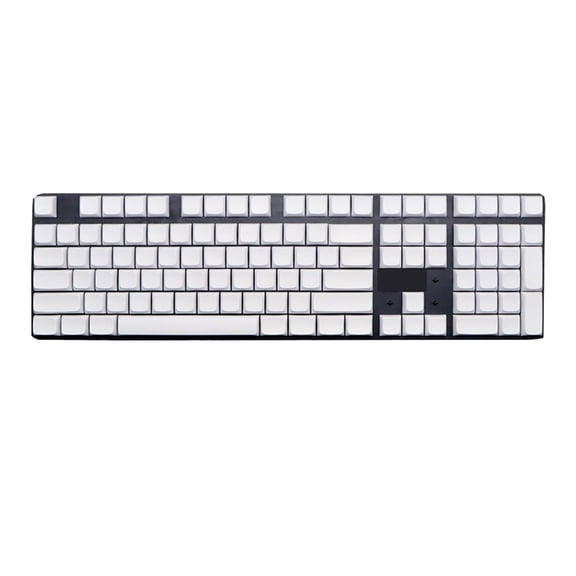 108PCS White Keycap OEM XDA Profile PBT Key Cover for Mechanical Keyboard