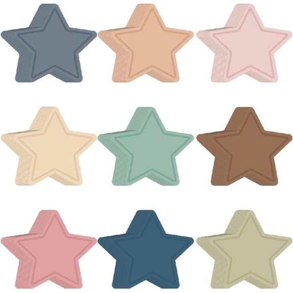 108Pcs Star Cutouts Paper 3.5Inch Five Pointed Star Confetti Cutouts for Wedding Christmas Classroom Bulletin Board