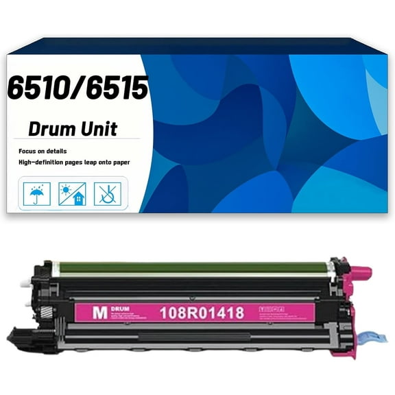 108R01420 108R01419 108R01418 108R01417 High Capacity Drum Unit Compatible for Xerox Phaser WorkCentre 6510DN 6510DNI 6510N Printers, Drum Cartridge/Imaging Unit