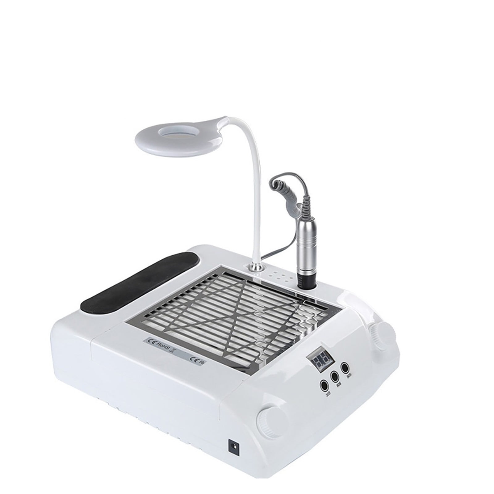 108W Electric Nail Drill Machine 30000 RPM Nail Dust Vacuum Cleaner LED Lighting 54 LED UV Lamp 6 In 1 Electric Nail File