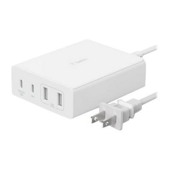 108W USB C GaN 4 Port Charger, White