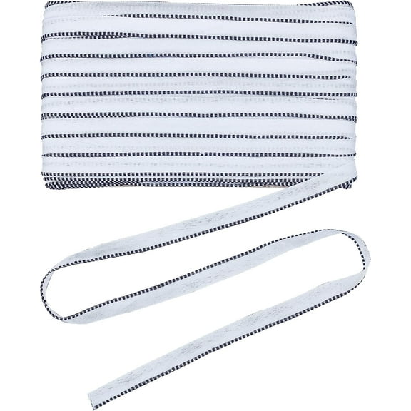 109.36 Yards(100m) Book Headband 0.6" Wide Black Book Binding End Strap Flat Polyester Bias Binding Tape