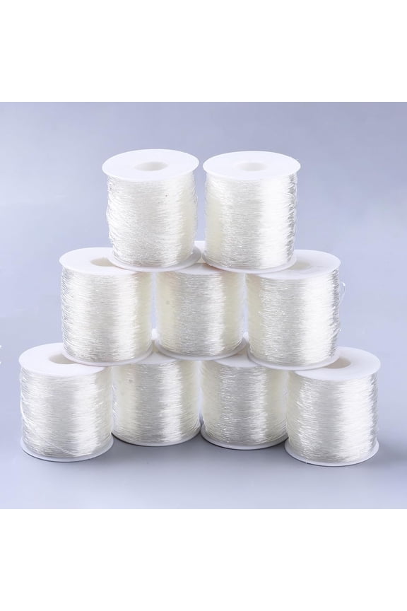 109.36 Yards Elastic Beading Thread Round Elastic Crystal String Stretchy Bracelet String Cord for Bracelets Necklace Beading Jewelry Making