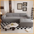 thumbnail image 1 of 109'' Modern Teddy Fabric Modular L-Shaped Sectional Sofa - No Assembly Required for Living Room, 1 of 10