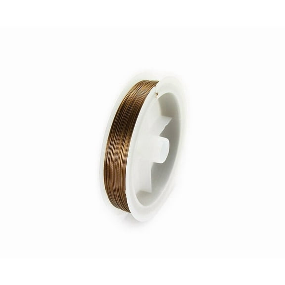 109 Yards/100 Meters Brown 26 Gauge Wire Spool ForJewelry Making