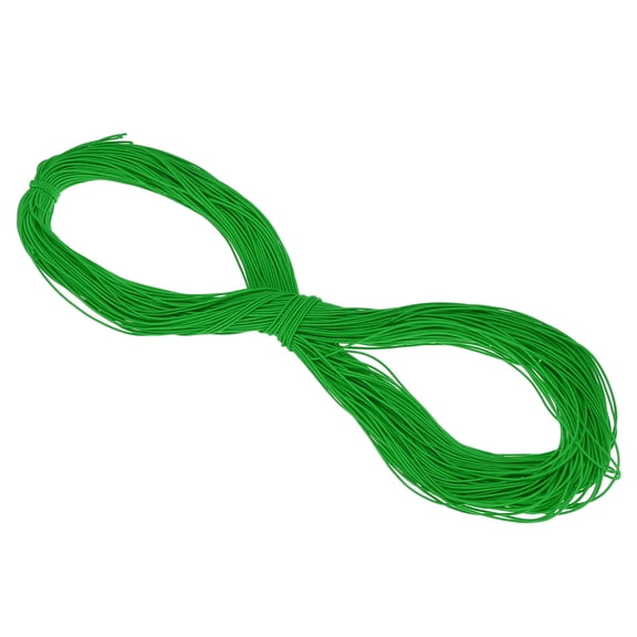 Uxcell Elastic Cord Heavy Stretch String Rope for Crafting DIY Sewing Hook Straps Camping Tie Down Strap Green 1.5mm x 100m