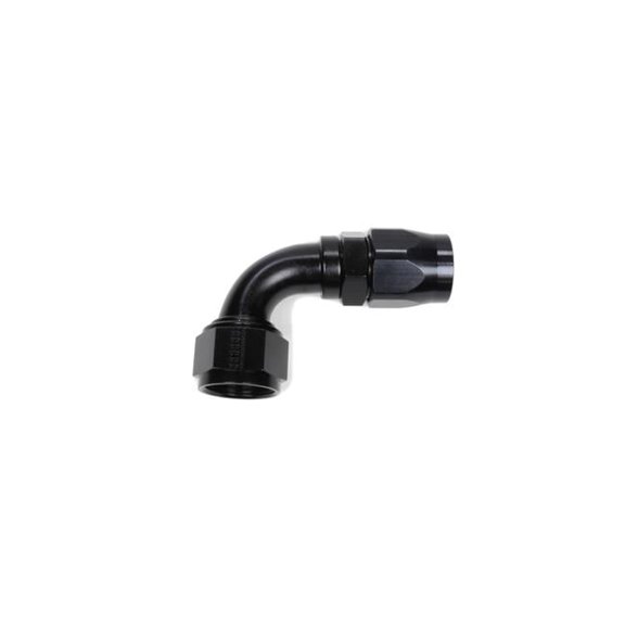 109016-BL No.16 x 90 deg Power Flow Hose End, Black
