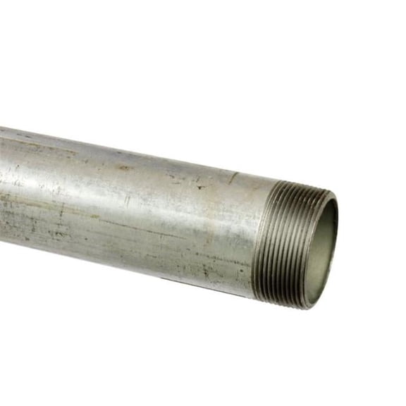 10922 Galvanized Steel Pre-Cut Pipe - Silver - 2.2in. x 60in. - Durable Construction