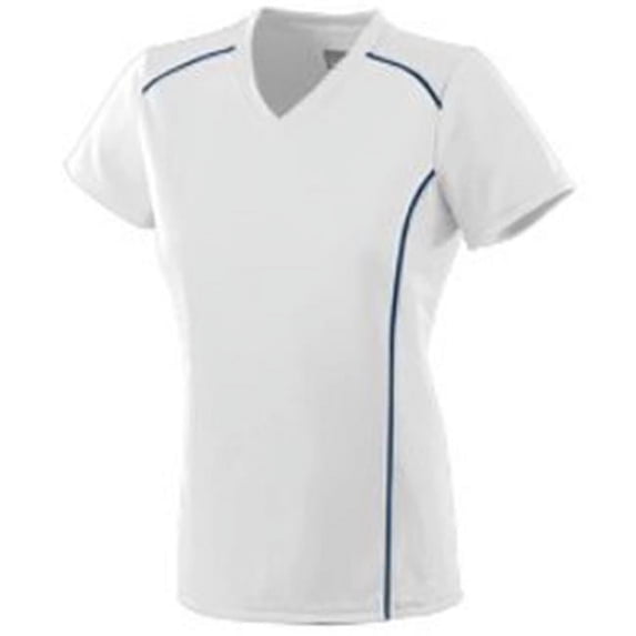 1092A Ladies Winning Streak, White & Navy - 2X