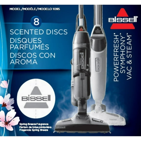 1095, Steam Mop Spring Breeze Freshening Discs, 8 pack fits Bissell 1132K Models