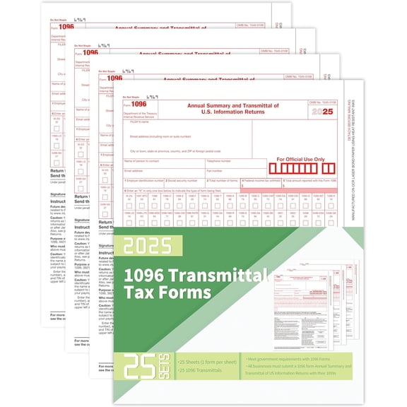 1096 Transmittal Forms 2025,1096 Forms 2025,25 Transmittal Forms,1096 Transmittal Laser Forms,Summary Tax Form for 1099 NEC, MISC, INT, and Other 1099 Forms$$Office