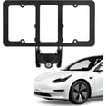 thumbnail image 1 of 109684400B Rear License Plate Frames for Tesla Model Y and Model 3, Rear Plate Holder with Metal Stainless Steel Screws Cap and Screws, Rust Proof Rattle Proof Rear Plate Mounting Kit, 1 of 9