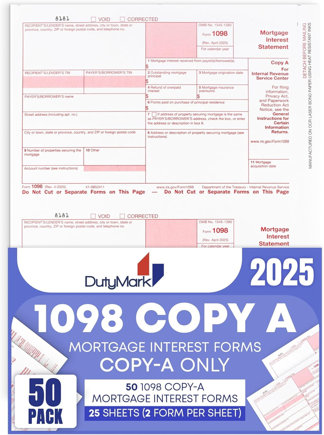 1098 Tax Form
